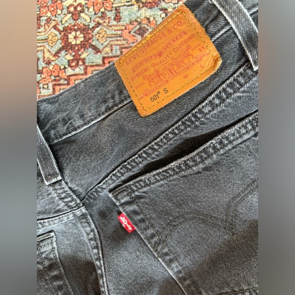 Levi’s 501 Skinny Filiforme Black Denim Jeans - Picture 5 of 11